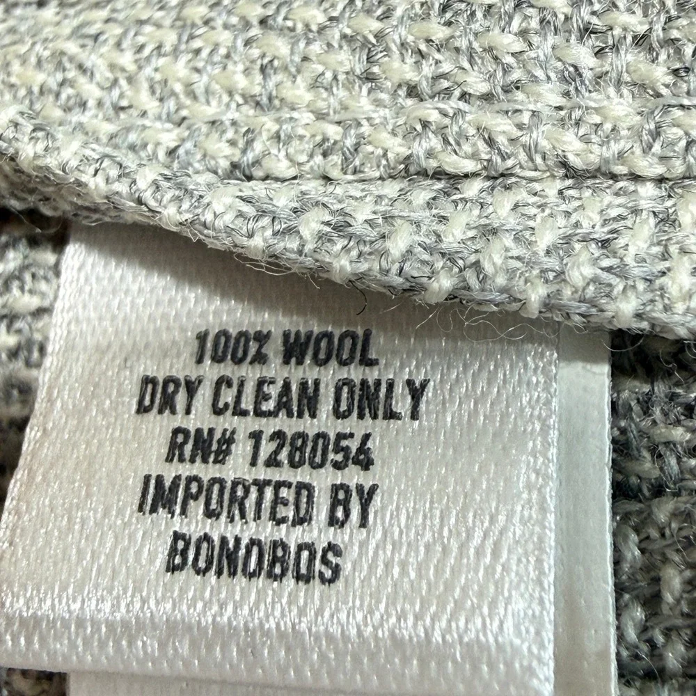 Bonobos Vitale Barberis Canonico Blazer Mens 54R Gray Wool Unstructured Standard